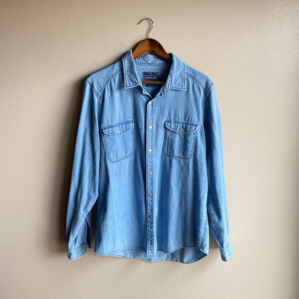 Topman Denim Button Down